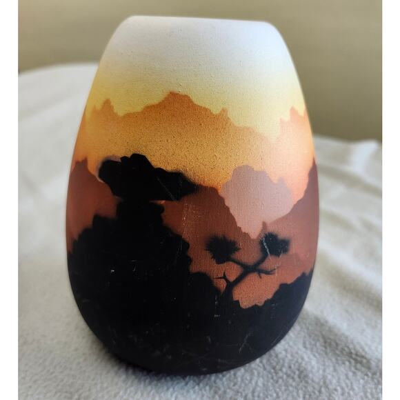 Native American Navajo Vase Signed J. Jelly Dineh Cactus Joshua Tree Southwest - Picture 5 of 10